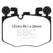 EBC redstuff brake pads front fits 2022 Toyota Gr Supra 3 0t 2022 Bmw M240 Coupe