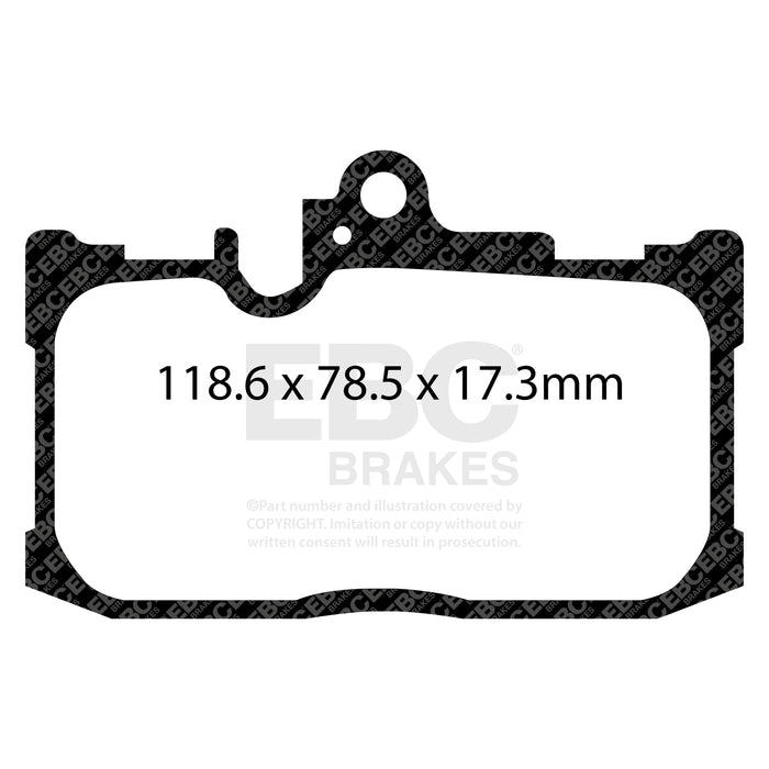 EBC redstuff brake pads front fits 2013 Lexus Gs350 3 5 F Sport Rwd