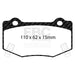 EBC redstuff brake pads rear fits 2016 Cadillac Ats V 3 6 Twin Turbo