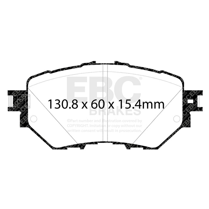 EBC yellowstuff brake pads front fits 2014 Mazda 3 2 0 Mexico Build
