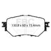 EBC yellowstuff brake pads front fits 2014 Mazda 3 2 0 Mexico Build