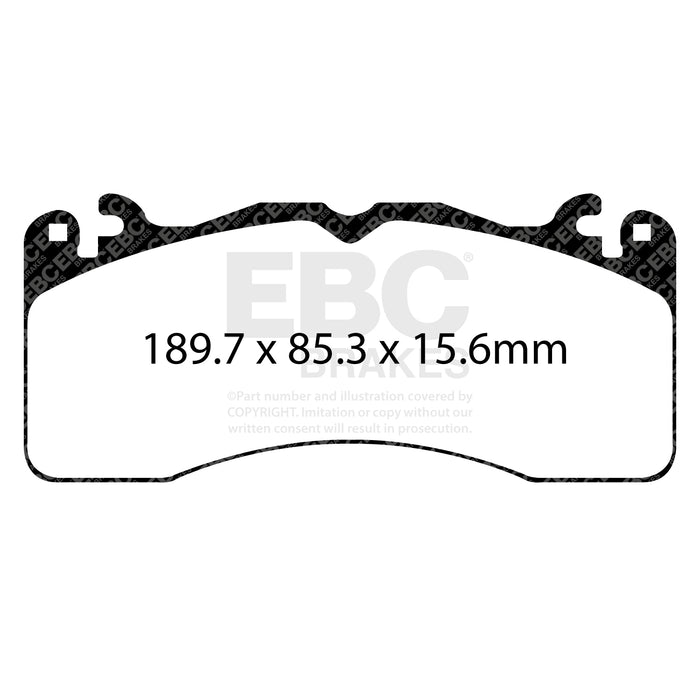 EBC redstuff brake pads front fits 2015 23 Ford Mustang 5 0l Gen 6