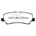 EBC bluestuff brake pads rear fits 2015 Ford Mustang 5 0l