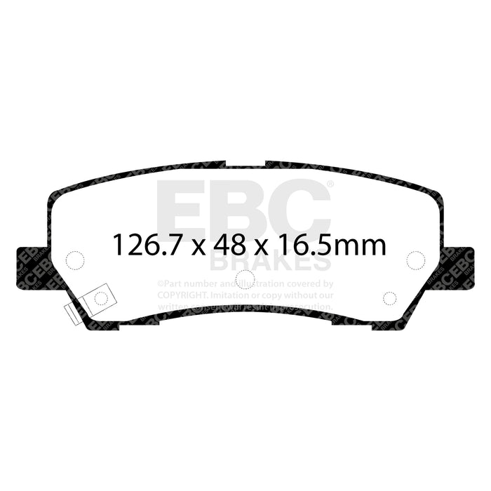 EBC yellowstuff brake pads rear fits 2015 Ford Mustang 2 3 Turbo