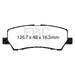 EBC yellowstuff brake pads rear fits 2015 Ford Mustang 2 3 Turbo