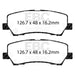EBC bluestuff brake pads rear fits 2015 Ford Mustang 5 0l W