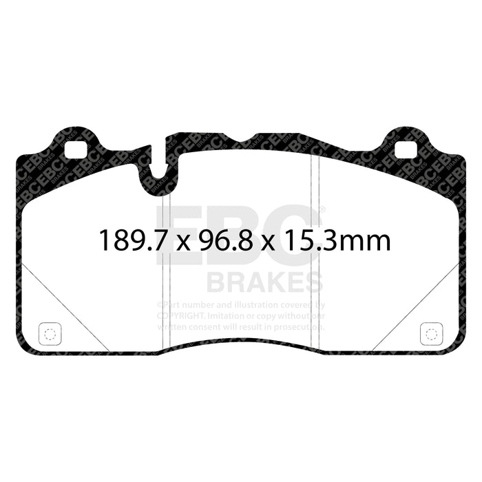 EBC redstuff brake pads front fits 2016 18 Cadillac Cts V