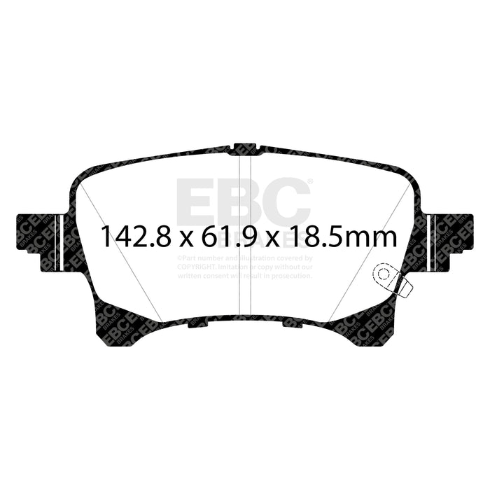 EBC brake pads rear part ED93093 fits 2019 Jeep Gladiator 3 6l Extra Duty