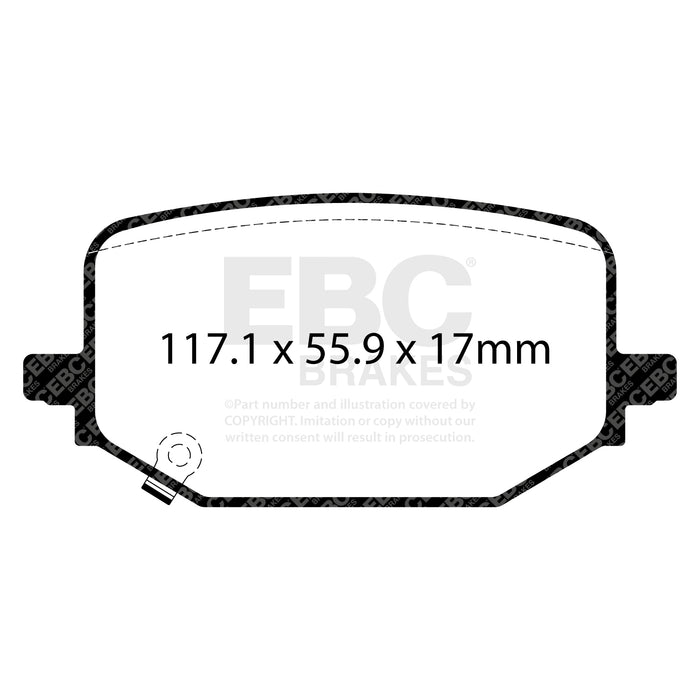 EBC yellowstuff brake pads rear fits 2019 Ford Explorer ST 3 0tt