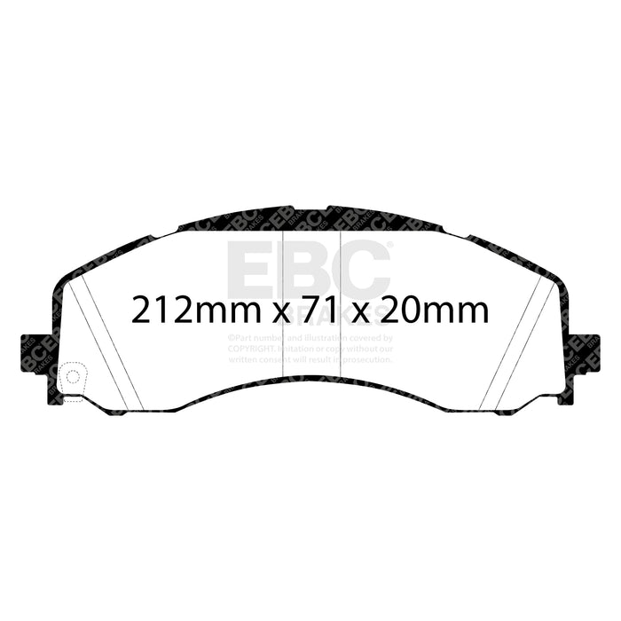 EBC brake pads front part ED93122 fits 2019 Dodge Ram 1500 3500 4wd Extra Duty