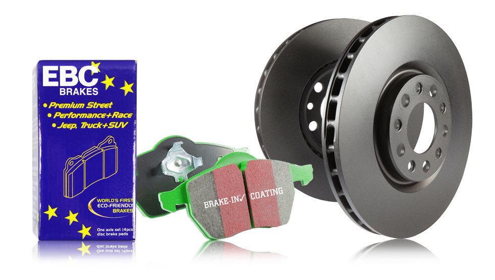EBC | Rear Greenstuff 2000 Pad and Plain Rotor Kit | PN: S11KR1493