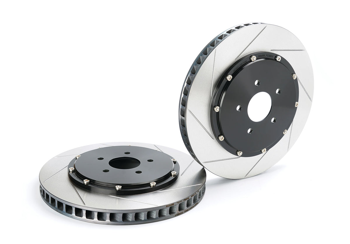 370Z (Z34) 2-pc floating brake rotors (front) — Alcon Brake Kits