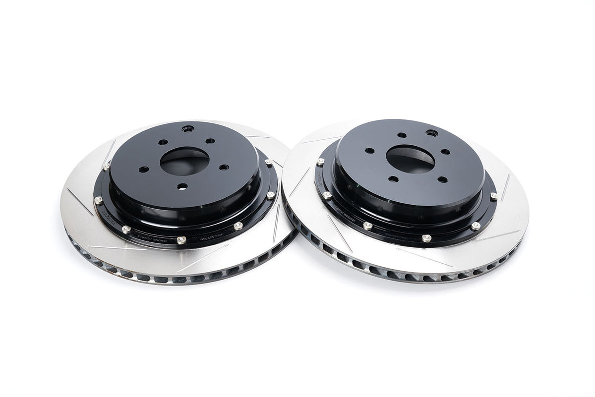 Z32 Rofu Rear Left Rotor 370Z (Z34) 2-pc floating brake rotors (rear) — Alcon Brake Kits