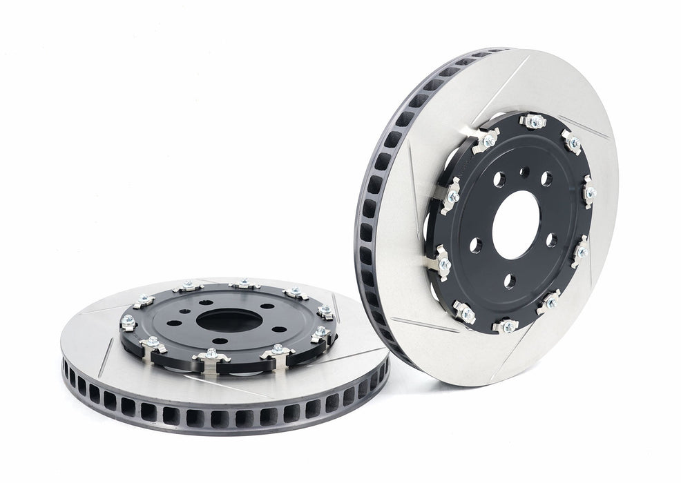 2004-2008 Lamborghini Gallardo (Rear) Performance 2-Piece Rotor and Brake Pad Package