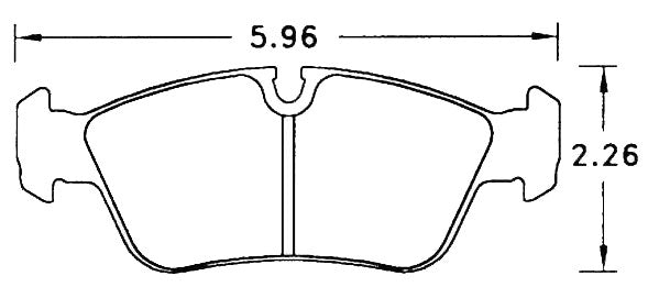 Hawk Performance brake pads part HB136 fits Performance Hb136 Series