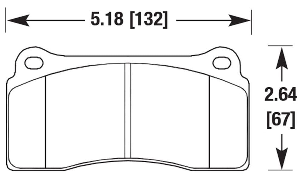 2011-2016 GT-R DBA Rear Hawk Brake Pads