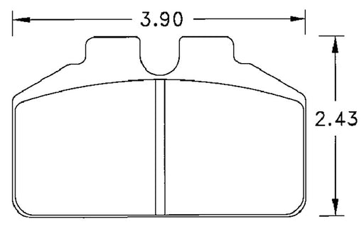 Hawk Performance brake pads part HB237 fits Performance Hb237 Series