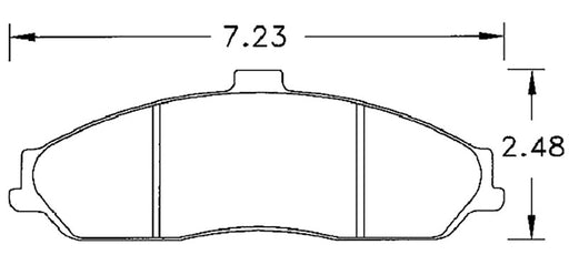 Hawk Performance brake pads part HB247 fits Performance Hb247 Series