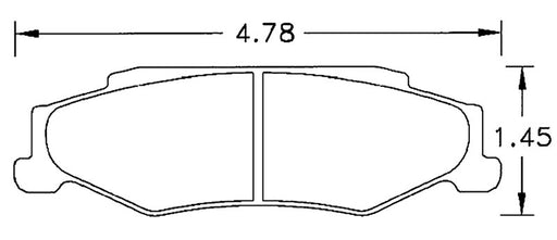 Hawk Performance brake pads part HB248 fits Performance Hb248 Series