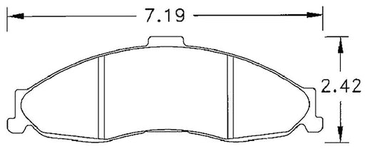 Hawk Performance brake pads part HB249 fits Performance Hb249 Series