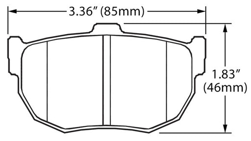 Hawk Performance brake pads part HB262 fits Performance Hb262 Series