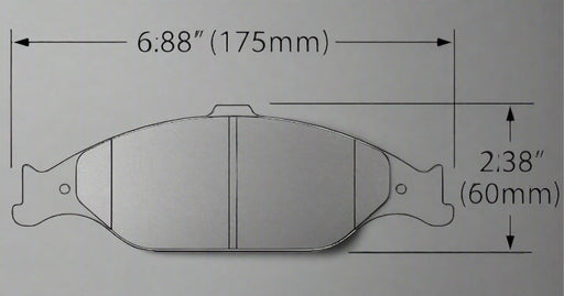 Hawk Performance brake pads part HB274 fits Performance Hb274 Series