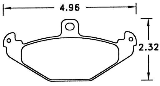 Hawk Performance brake pads part HB278 fits Performance Hb278 Series