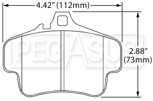 Hawk Performance brake pads part HB290 fits Performance Hb290 Series