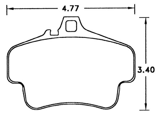 Hawk Performance brake pads part HB291 fits Performance Hb291 Series