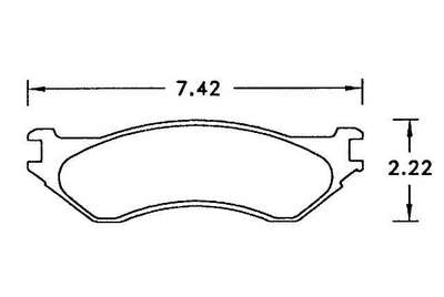 Hawk Performance brake pads part HB299 fits Performance Hb299 Series