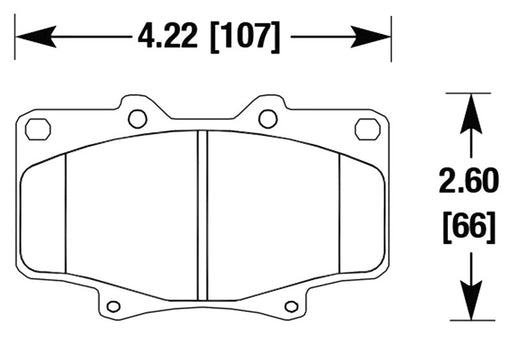Hawk Performance brake pads part HB312 fits Performance Hb312 Series