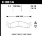 Hawk Performance HB334 Series Brake Pad 0.705 in. thick