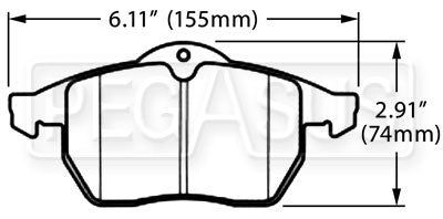 Hawk Performance HB388 Series Brake Pad