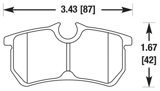 Hawk Performance brake pads part HB430 fits Performance Hb430 Series