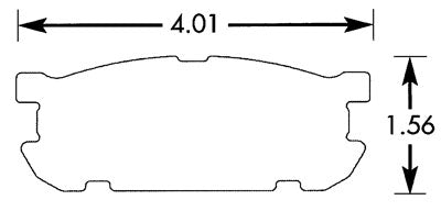 Hawk Performance brake pads part HB442 fits Performance Hb442 Series