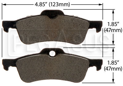 Hawk Performance brake pads part HB445 fits Performance Hb445 Series