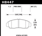 Hawk Performance HB447 Series Brake Pad 0.667 in. thick