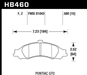 Hawk Performance HB460 Series Brake Pad 0.580 in. thick