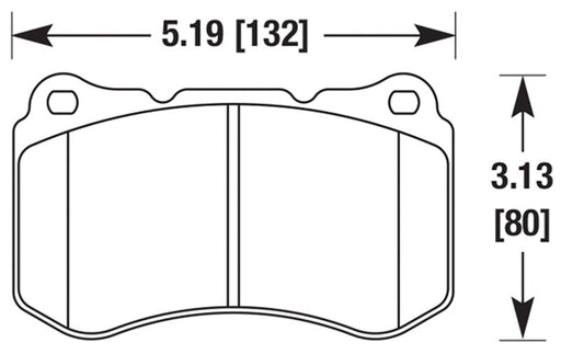 Hawk Performance brake pads part HB530 fits Performance Hb530 Series