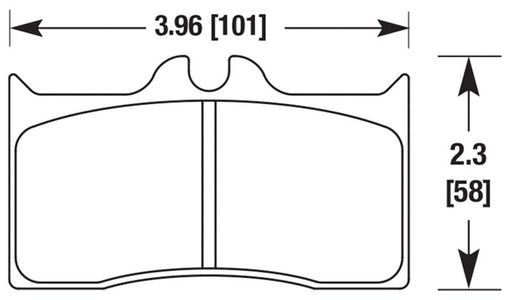 Hawk Performance brake pads part HB541 fits Performance Hb541 Series