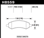 Hawk Performance HB559 Series Brake Pad 0.695 in. thick