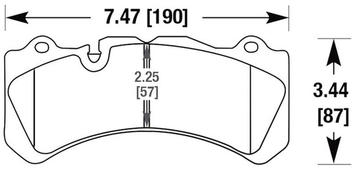 Hawk Performance brake pads part HB581 fits Performance Hb581 Series