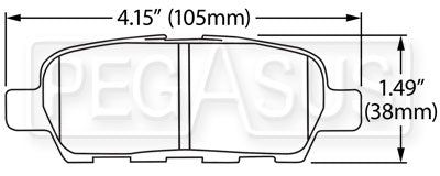 Hawk Performance HB600 Series Brake Pad