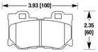 Hawk Performance brake pads part HB602 fits Performance Hb602 Series