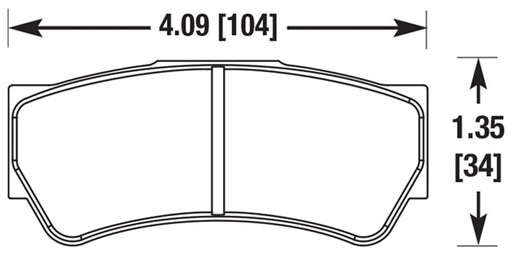Hawk Performance brake pads part HB605 fits Performance Hb605 Series