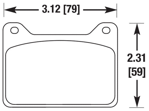 Hawk Performance brake pads part HB611 fits Performance Hb611 Series