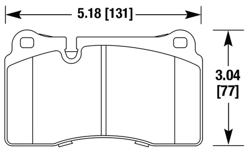 Hawk Performance brake pads part HB632 fits Performance Hb632 Series