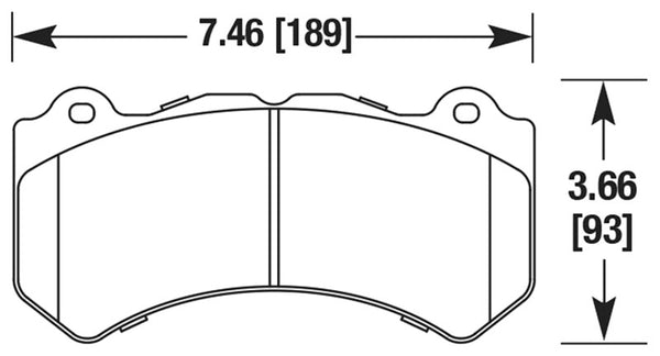 Hawk Performance brake pads part HB649 fits Performance Hb649 Series