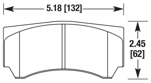 Hawk Performance brake pads part HB655 fits Performance Hb655 Series