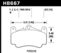 Hawk Performance HB667 Series Brake Pad 0.622 in. thick